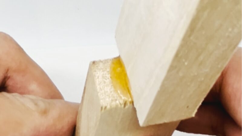 ゴリラ ウッドグルー 硬化後の外観