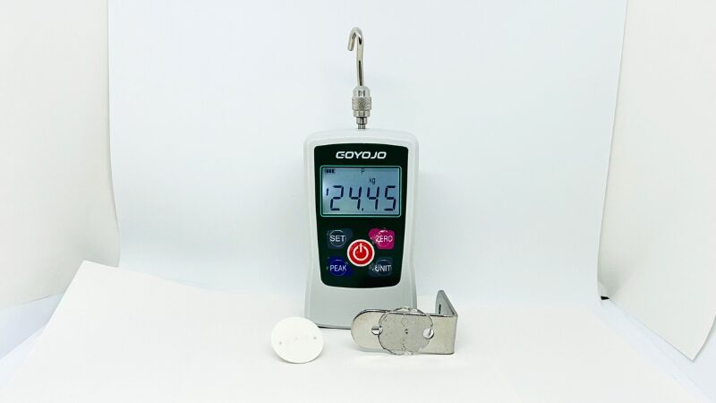 ABS樹脂とステンレス スーパーXゴールド 接着強度